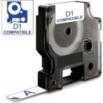 Páska AltPrint [Dymo] D1, 12mm (45014) bílá, modrý tisk, 7m – Zboží Živě