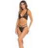 Dámská erotická souprava René Rofé Lurex Dreams 2pc Set Black