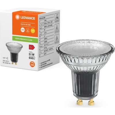 Ledvance LED žárovka GU10 7,9W = 51W 650lm 3000K Teplá bílá 120° DIM – Hledejceny.cz