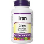 Webber Naturals Železo 25 mg 90 kapslí – Hledejceny.cz