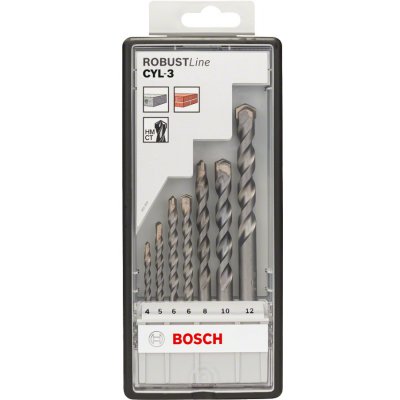 7-dílná sada vrtáků do betonu Bosch CYL3 Robust Line - 4-12mm (2607010545) – Zbozi.Blesk.cz