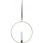 Závěsná světelná LED dekorace výška 30 cm Star Trading Flamme Ring mosazná – Hledejceny.cz