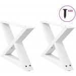 Omaxi 958502 Nohy konferenčního stolku 2 ks bílé 50 x 30-31,3 cm ocelové – Zboží Dáma