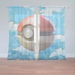 Sablio Záclony Pokemon ball Obloha: 2ks 150x250cm – Hledejceny.cz