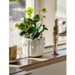 Kameninový květináč Cetara Rustic White 13 cm Garden Trading – Hledejceny.cz