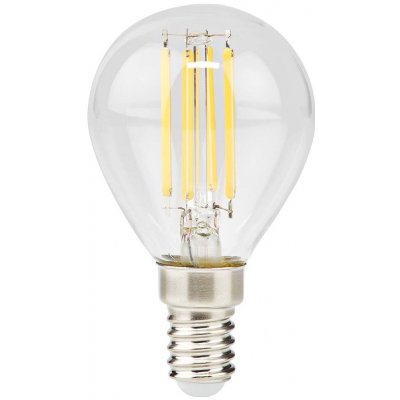 NEDIS LED žárovka E14/ G45/ 4,5 W/ 220 V/ 470 lm/ 2700 K/ stmívatelná/ teplá bílá/ retro styl/ čirá