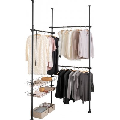 Wenko Herkules stojan na oblečení černá 215 cm 300 cm 38 cm – Sleviste.cz