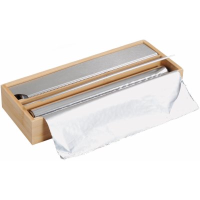 Kesper Dávkovač na potravinovou fólii, dvě přihrádky, bambus, 35 x 13 cm béžová – Sleviste.cz