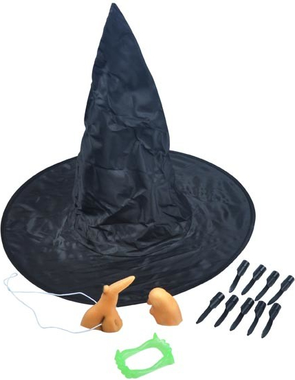 MFP 1042398 Set čarodějnický klobouk + doplňky