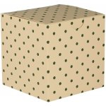 Ib Laursen Dárková papírová krabička Green Dots – větší, zelená barva, papír – Zboží Mobilmania