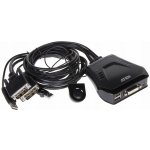 Aten CS-22D 2-port DVI KVM USB mini, integrované kabely – Hledejceny.cz