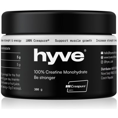 hyve 100 % Kreatin monohydrát Creapure 300 g – Hledejceny.cz