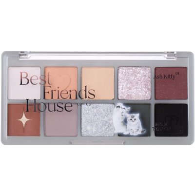 Milk Touch Best Friends Eye Pallette Paletka očních stínů 01 Ash Kitty 9,3 g – Zboží Dáma