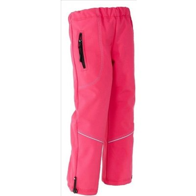 Adellino Softshellové kalhoty podšité fleece růžová