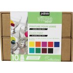 Pébéo Sada vypalovacích barev na sklo Vitrea 160 10 × 45 ml + příslušenství I – Hledejceny.cz