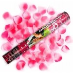 Partydeco vystřelovací konfety lístky růží pink 40 cm – Hledejceny.cz