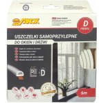 Vorel TO-76752 Těsnění do oken a dveří samolepící 9 x7,4 mm TYP D 6 m bílé – Hledejceny.cz
