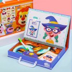 Janod magnetická kniha ZÁBAVNÉ OBLIČEJE CHLAPCI – Zboží Dáma