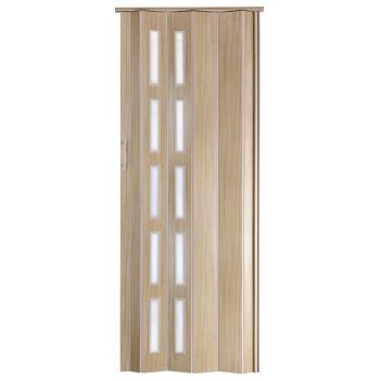 STANDOM Shrnovací dveře prosklené ST5 Jasan, 80 cm
