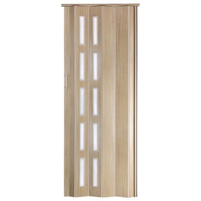 STANDOM Shrnovací dveře prosklené ST5 Jasan, 80 cm