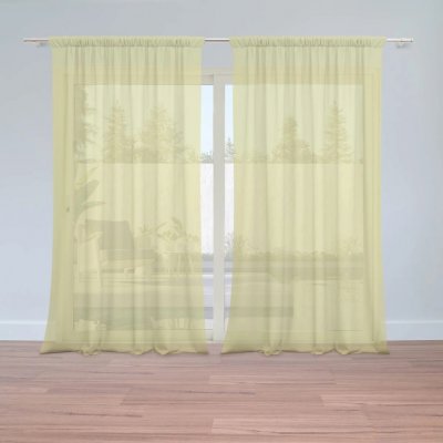 Sablio Záclony Avokádo: 2ks 150x250cm – Hledejceny.cz