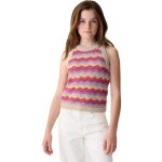 GAP 434505-00 dětský háčkovaný top růžová – Zboží Dáma