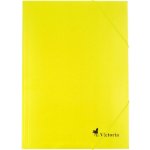 Victoria A4 spisové desky s gumou karton žluté – Zboží Živě