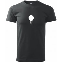 Žárovka jednoduchá Klasické pánské triko černé
