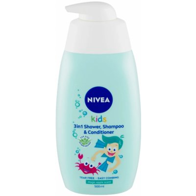 Nivea Kids 2in1 Shower & Shampoo jemný sprchový gel a šampon 2 v1 500 ml – Zboží Dáma