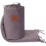 Infantilo Ochranný velvet mantinel Tm. šedá – Zboží Dáma