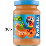 Hello ovocná přesnídávka s Broskvemi 10 x 190 g – Zboží Dáma