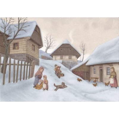 Pohlednice Zimní klouzačka – Sleviste.cz