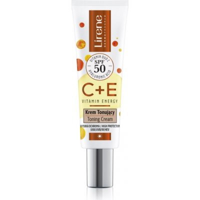 Lirene Vitamin Energy C+E Tonizující krém SPF50 30 ml – Zboží Dáma