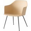 Jídelní židle &Tradition Rely HW101 s područkami black / beige sand