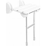 Ridder HANDICAP sklopné sedátko do sprchového koutu s podpěrou, 38 x 36 cm bílá A140101-1 – Sleviste.cz