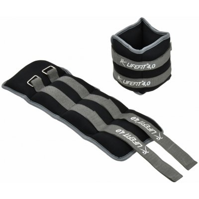 Lifefit Neoprenová zátěž na kotník nebo zápěstí S2 2 × 4,0 kg – Zboží Mobilmania