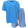 Pánské pyžamo N-feel Elfeen 016 pánské bavlněné pyžamo krátké sv.modré