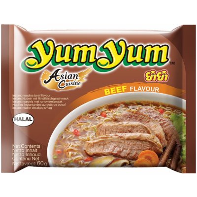 YumYum Instantní nudlová polévka s hovězí příchutí 60g
