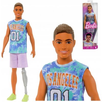 Barbie Fashionistas Ken Sportovní oblečení s protézou nohy – Zboží Dáma