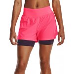 Under Armour kraťasy UA RUN STAMINA 2IN1 SHORT růžová – Zboží Dáma