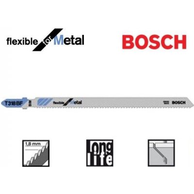 Bosch 2608634242 Pilový plátek do kmitací pilky T 318 BF Flexible for Metal