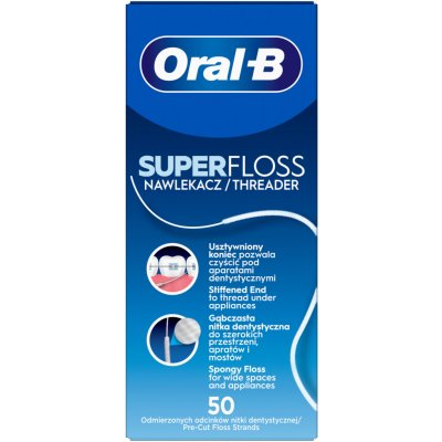 Oral-B Zubní nit Superfloss 50 ks – Zboží Dáma