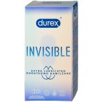 Durex Invisible Extra Thin Extra Lubricated 10ks – Zboží Dáma