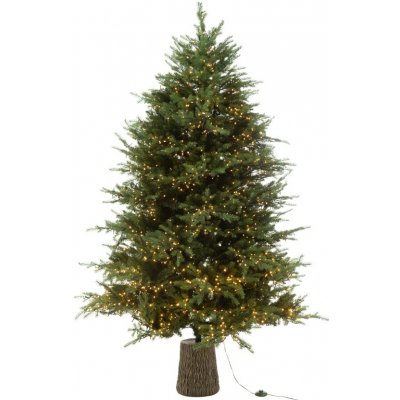 Umělý vánoční strom s LED světlem J-line Rega 210 cm – Hledejceny.cz