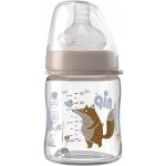 NIP Skleněná lahvička ovečka červená Girl širokohrdlá savička ze silikonu 120ml – Hledejceny.cz