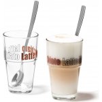 Leonardo SOLO sklenice se lžičkou na Latte Macchiato 2 ks 400 ml – Zboží Mobilmania