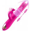 Vibrátor Paloqueth Triple Stimulation Beaded Thrusting G-Spot Rabbit Vibrator Pink