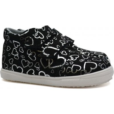 Jonap dívčí boty 022 černé srdce – Zboží Dáma