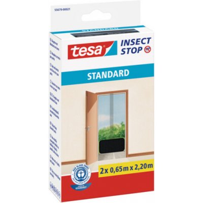 Tesa Insect Stop síť proti hmyzu STANDARD do dveří antracitová 2× 0,65 m × 2,2 m, 55679-00021-03