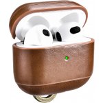 iCarer Leather Vintage natural leather case pro AirPods 3 IAP057-BN – Hledejceny.cz